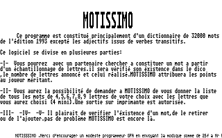 Motissimo atari screenshot